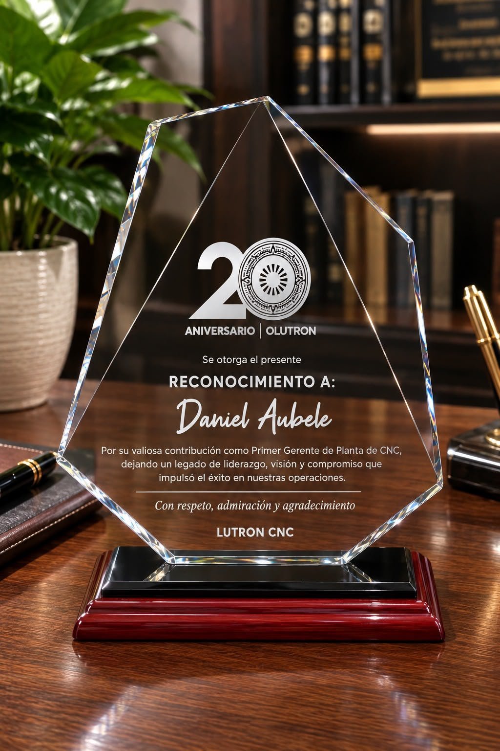 publicidad corporativa reconocimientos de cristal en chihuahua
